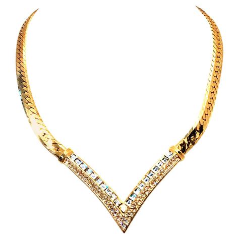 dior swarovski necklace